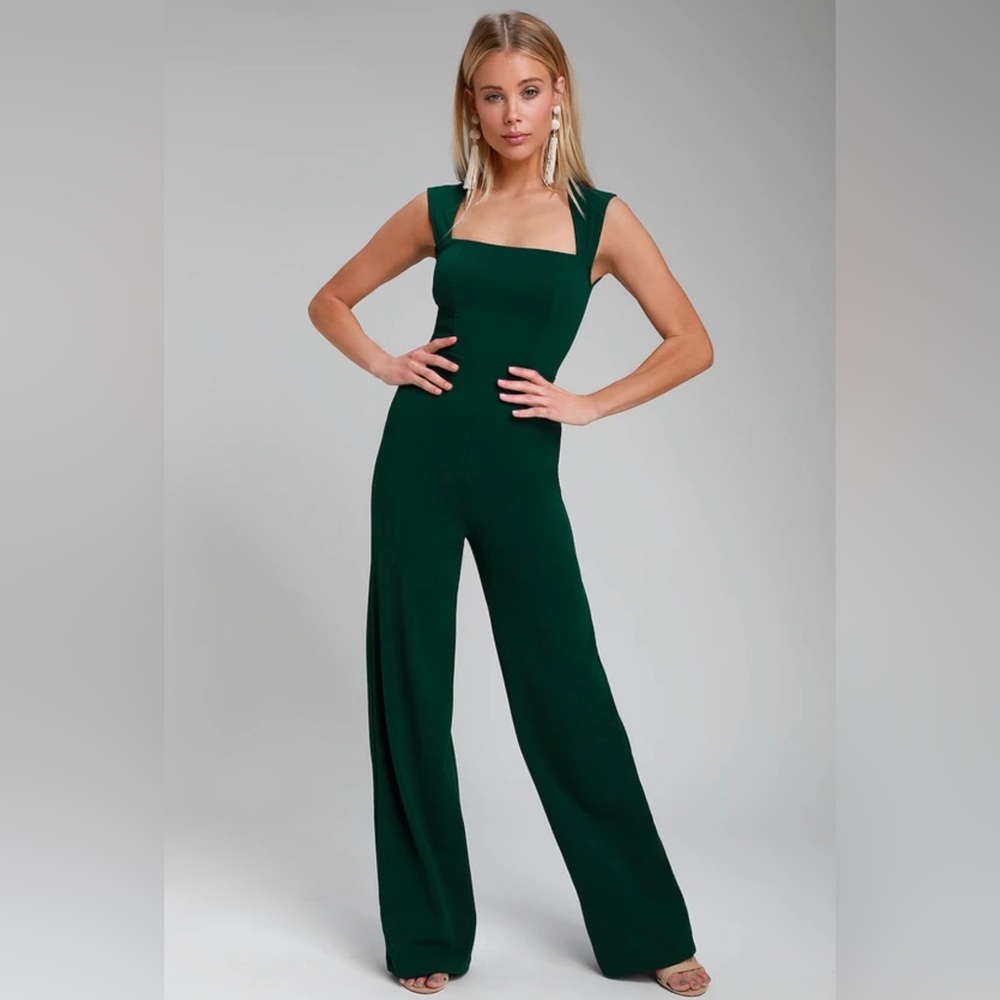 XS Lulu’s Emerald Green Jumpsuit